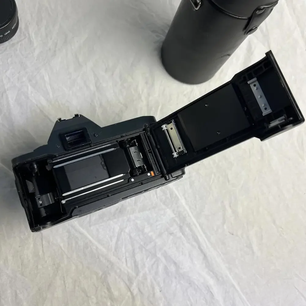 Canon T70 35mm Film SLR Camera w/3 lenses Tested Working*